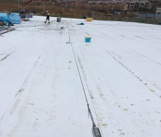 Montaje Línea de Vida en instalación de cubierta industrial